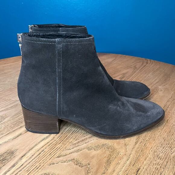 rag & bone Wesley Suede Block Heel Stacked Ankle Western Boot Women’s 9.5/39.5 - Picture 2 of 11